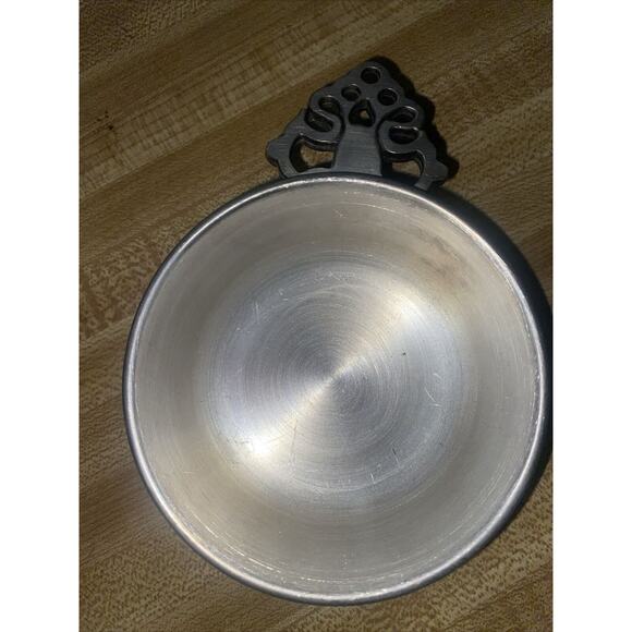 2 Royal Holland & Woodbury Pewter Porringer Bowl Dish Ornate Handles Unmatched - Picture 3 of 8